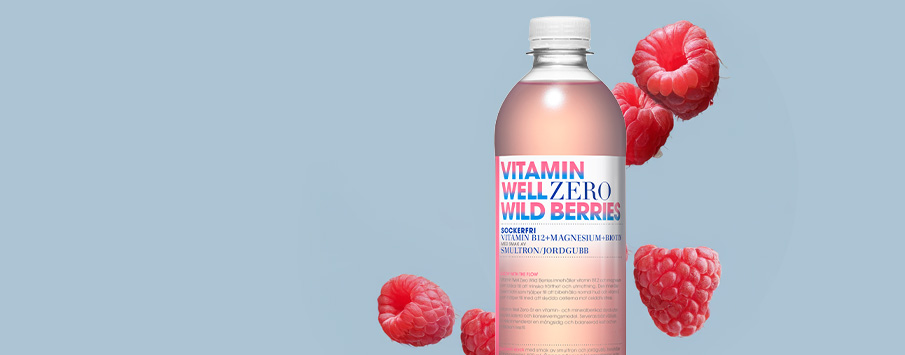 Vitamin Well Med smak av Wild Berries